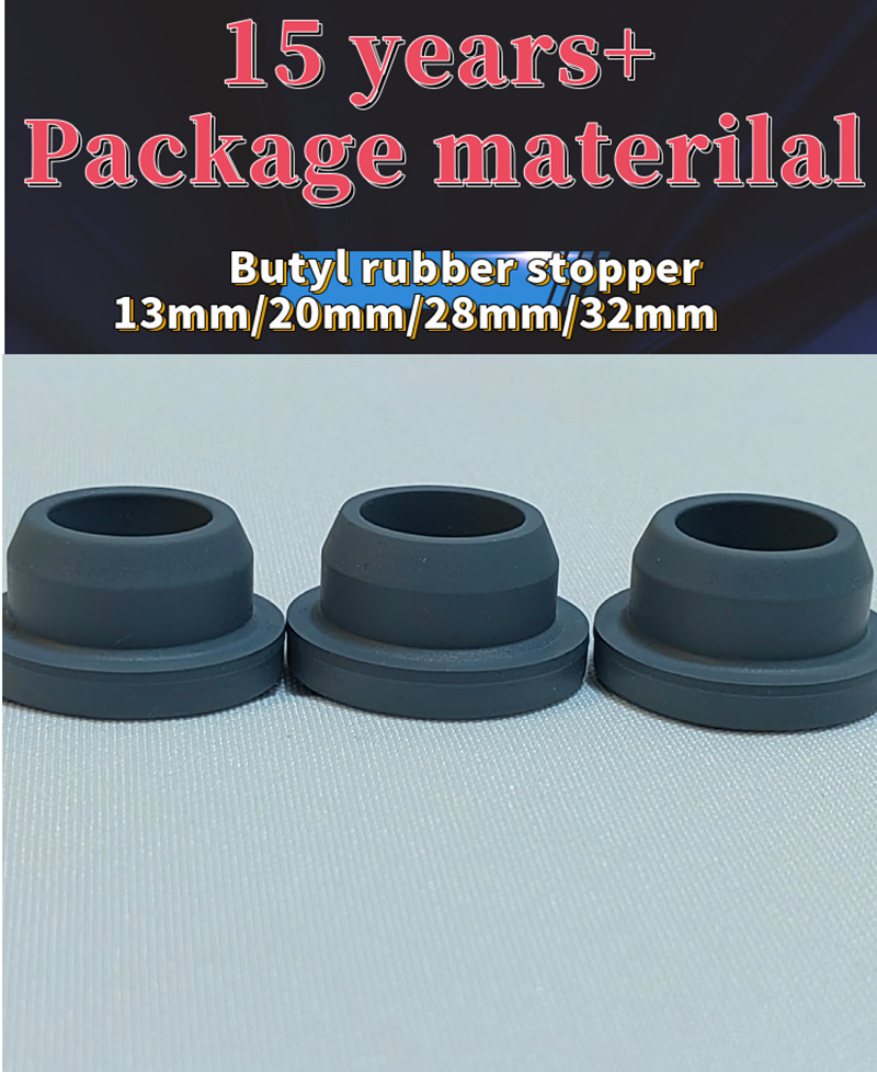 13mm 20mm Grey Sterile Butyl Medical Rubber Stopper for Vaccine Glass Injection Vials