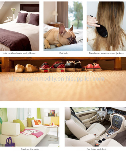 Plastic clothes pet hair lint removes sticky lint roller