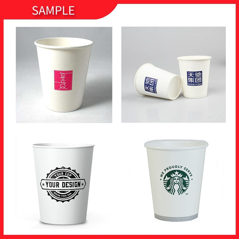 Machine printing on paper cups