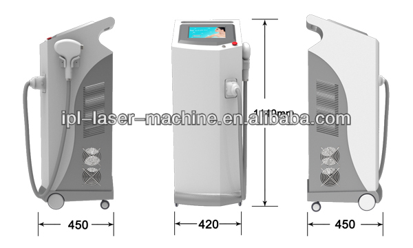 high quality painless diode laser 808nm 10 bars / laser 808nm depilation machine ipl
