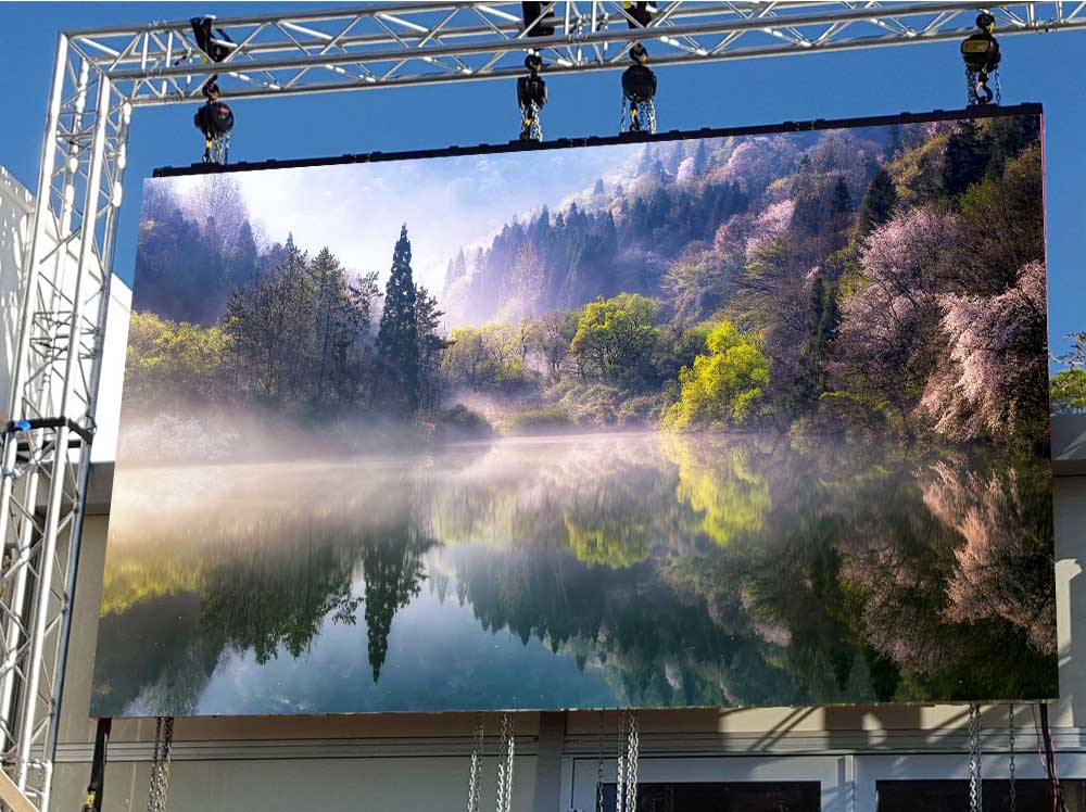outdoor rental led screen front service p5.95mm