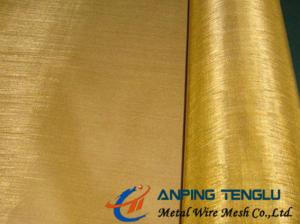 China 50Mesh Plain Weave Brass Wire Mesh, Abrasion Resistance Yellow Copper Wire Cloth wholesale