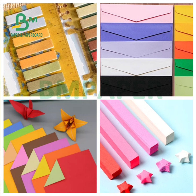 70gsm 75gsm two side uncoated color woodfree paper for star origami paper 