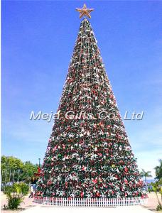 China 25m gaint commercial christmas tree with led lighting and decorations on sale 