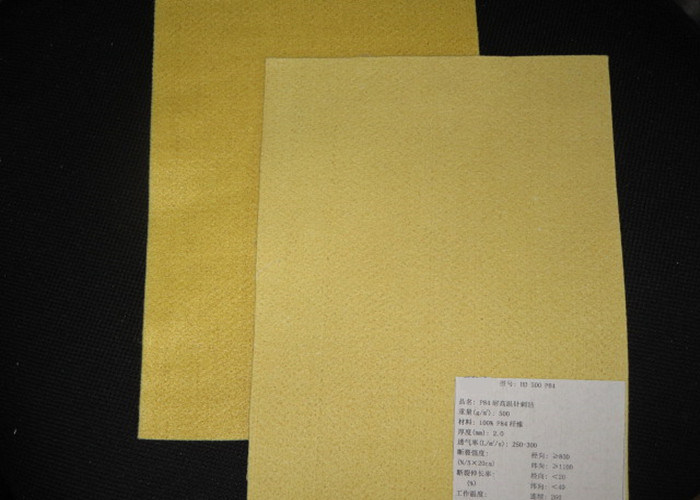 Dust Collection High Temperature Resistance Polyimide / PTFE / P84 / Fiberglass / PPS Needle Punching Filter Felt