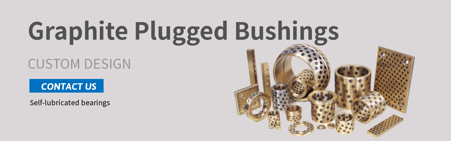 Manganese bronze bushing packaging machinery Graphite Plugged Bushings 