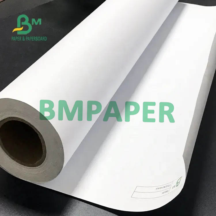 60gram 80gram 100gram White Plotter Printing Paper Roll For Garment Factory