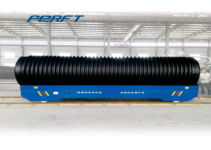 battery motorized die and mold coil transfer car with rollers on rails for coils transportation