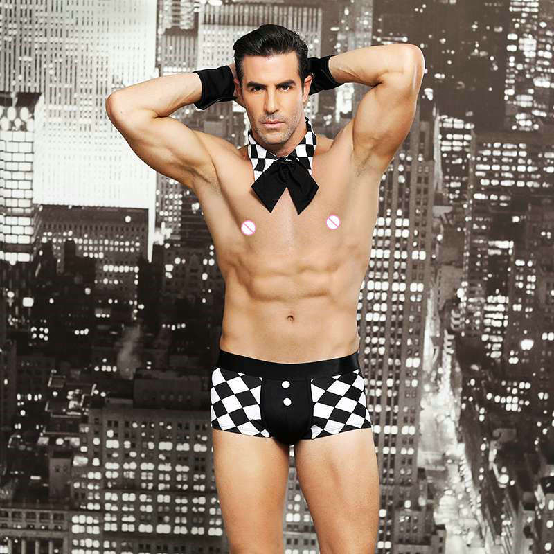 The European Style Men′s Sexy Maid Costume Erotic Lingeries with Accessorie Charming Underwear