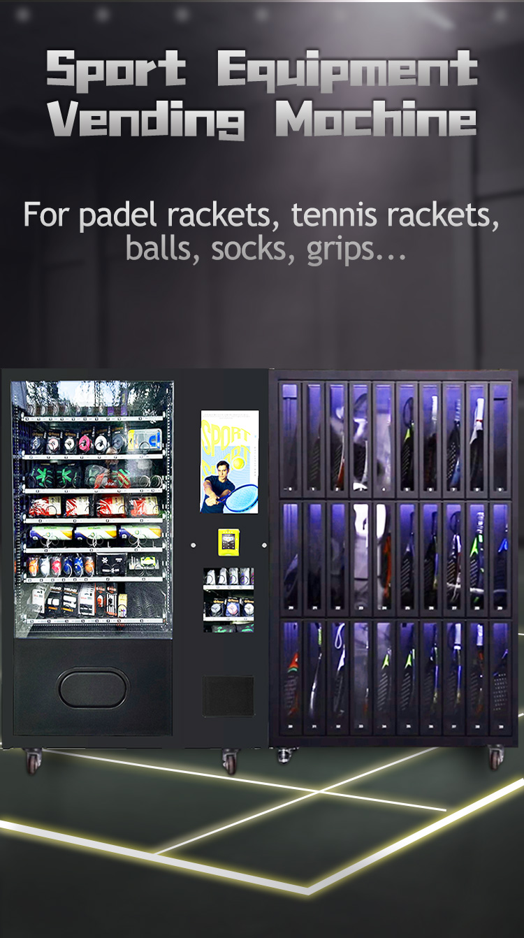 Smart Locker Tennis Rackets Vending Machine with Card Reader for Sports Equipment