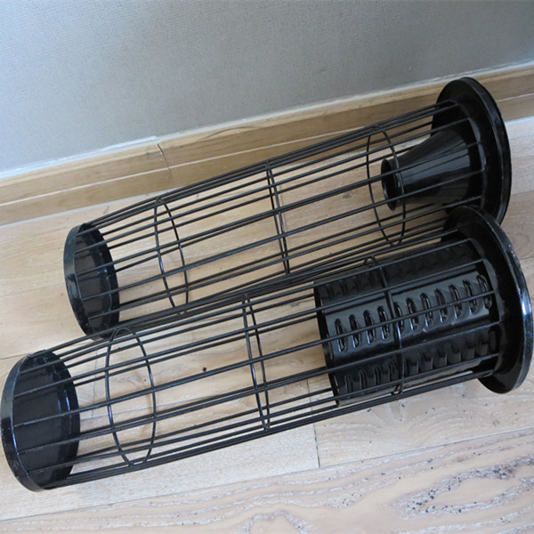Black Round Shape Dust Collector Filter Bag Cage
