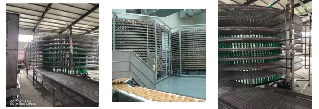 Bread Toast Slice Spiral Cooling Tower for Bakery Equipment