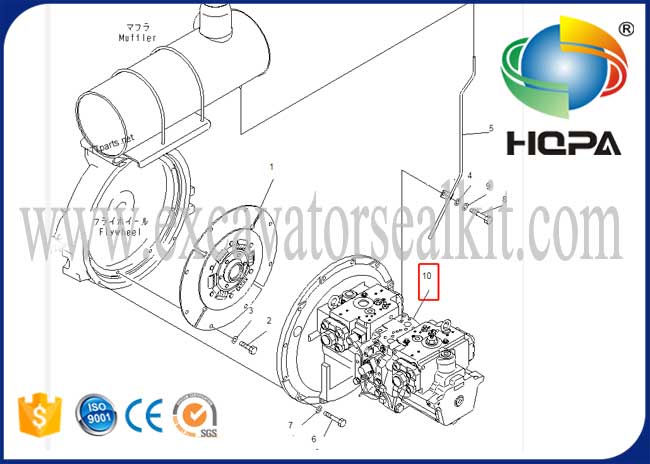 708-2G-00700 Hydraulic Main Pump PC300-8 PC350-8 PC300LC-8 PC350LC-8
