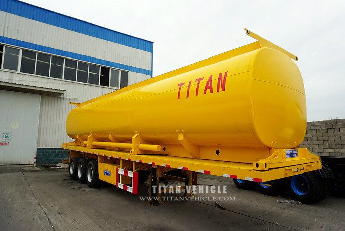 Titan produced the high quality diesel fuel tank semi trailers are widely used in gas stations, logistics and other industries.