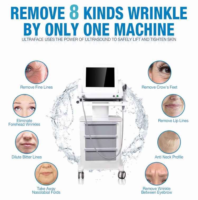 2016 Facial care SMAS wrinkle removal treatment medical hifu machine