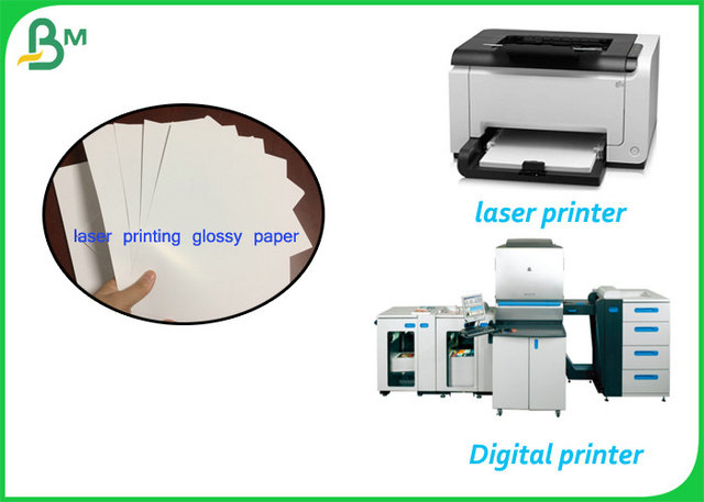 Laser Printing Glossy Coated Paper Roll 150gsm 157gsm Suitable for digital printing