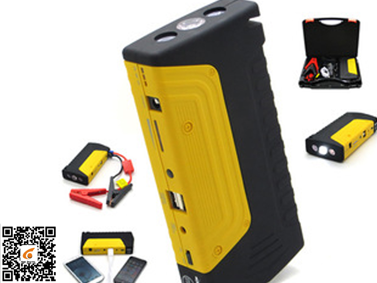Small Battery Emergency Multifunction Jump Starter with 3*1W LED Lights