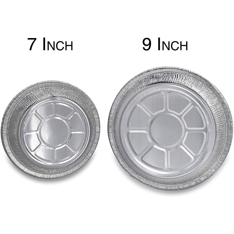 9 Inch Round Tin Foil Pans with Clear Plastic Lids Freezer Oven Safe Disposable Aluminum For Baking Cooking
