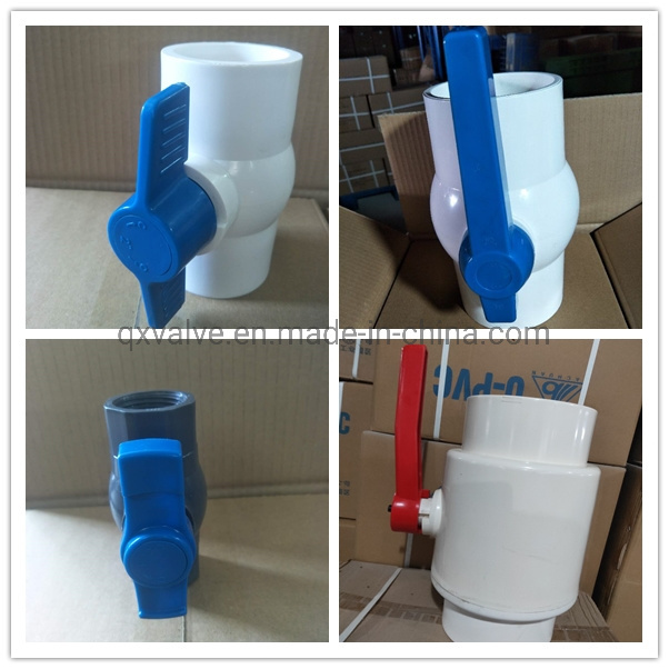 Irrigation Swimming Pool Water Supply Valves Long Handle PVC Valve Octagonal Plastic Ball Valve