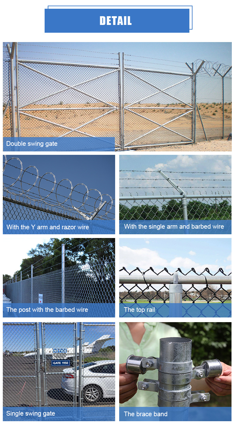 Hot Dipped Galvanized Chain Link Fence for Sale