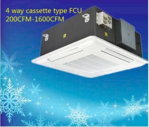 China Chilled Water 4 Way Fcu Cassette Decorative 1600CFM on sale 