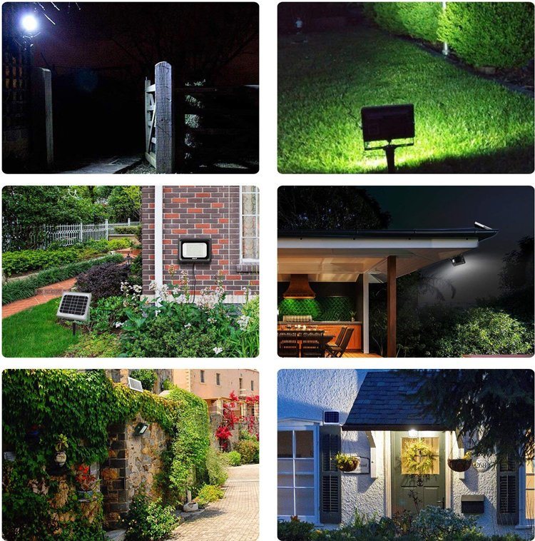 Outdoor 100W Solar Lamp Security LED Solar Flood Light for Garden Street Light Solar Powered