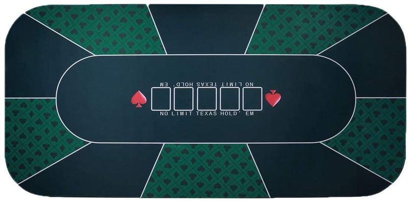 Minglu CPM-002 Professional Sure Sick Rubber Poker Table mat Top Play Cards Gambling Poker mat