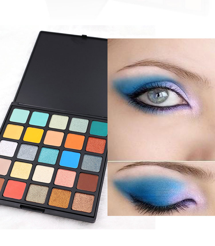 2021 Hot Selling Shimmer 25 Colors Multi Pigment Waterproof Long Lasting Matte Glitter Cream Eyeshadow Palette