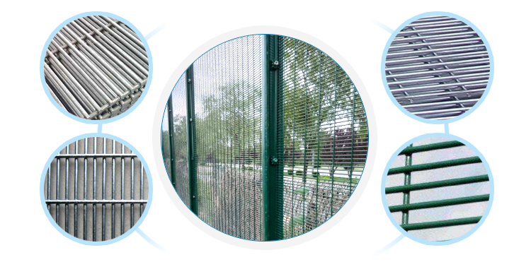 Best Selling Galvanized Welded Wire Mesh Boundary Wall 358 Clearvu Anti Climb Fence