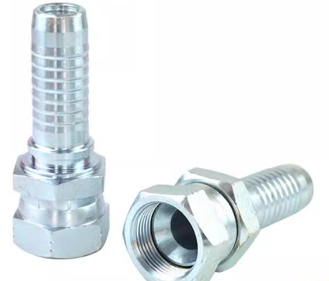 Jic Carbon Steel Female Hydraulic Hose Connectors Reusable Hydraulic Hose Swivel Fitting
