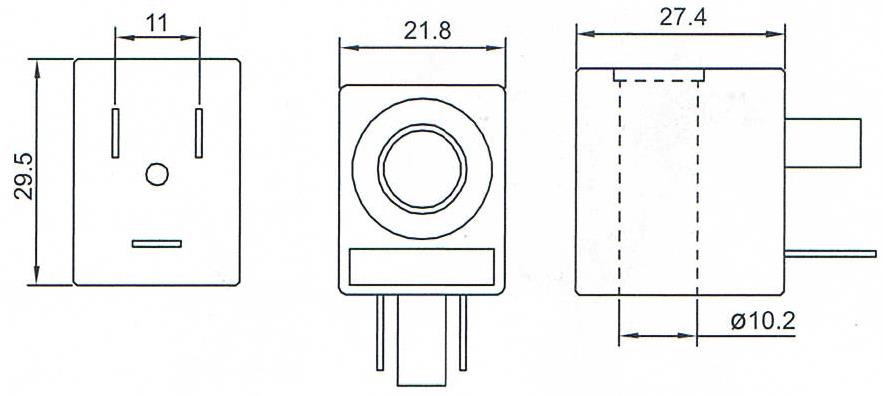 Dimension of BB10029502 Solenoid Valve Coil :