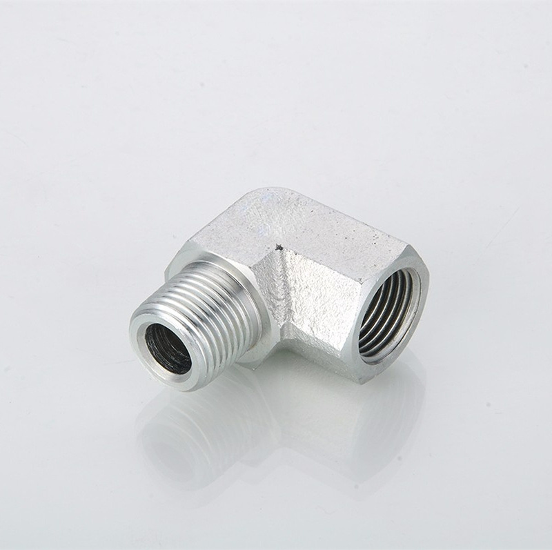 Wholesalers Carbon Steel Hydraulic Adapter 90 Degree Elbow BSPT Male BSPT Female 5t9 Tube Fitting