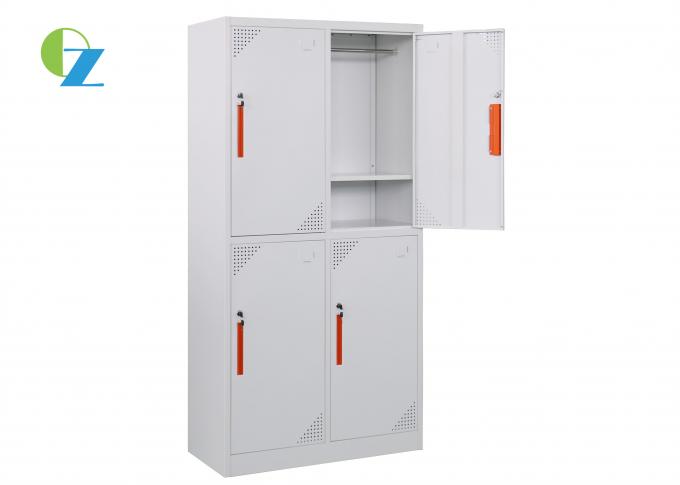 Office Furniture 4 Door Steel Lockers Wardrobe gym storage cabinet 0