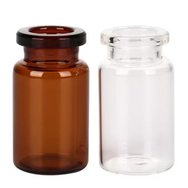 Customized Empty 5ml 10ml Clear Amber Borosilicate Pharmaceutical Tubular Glass Vials for Injection