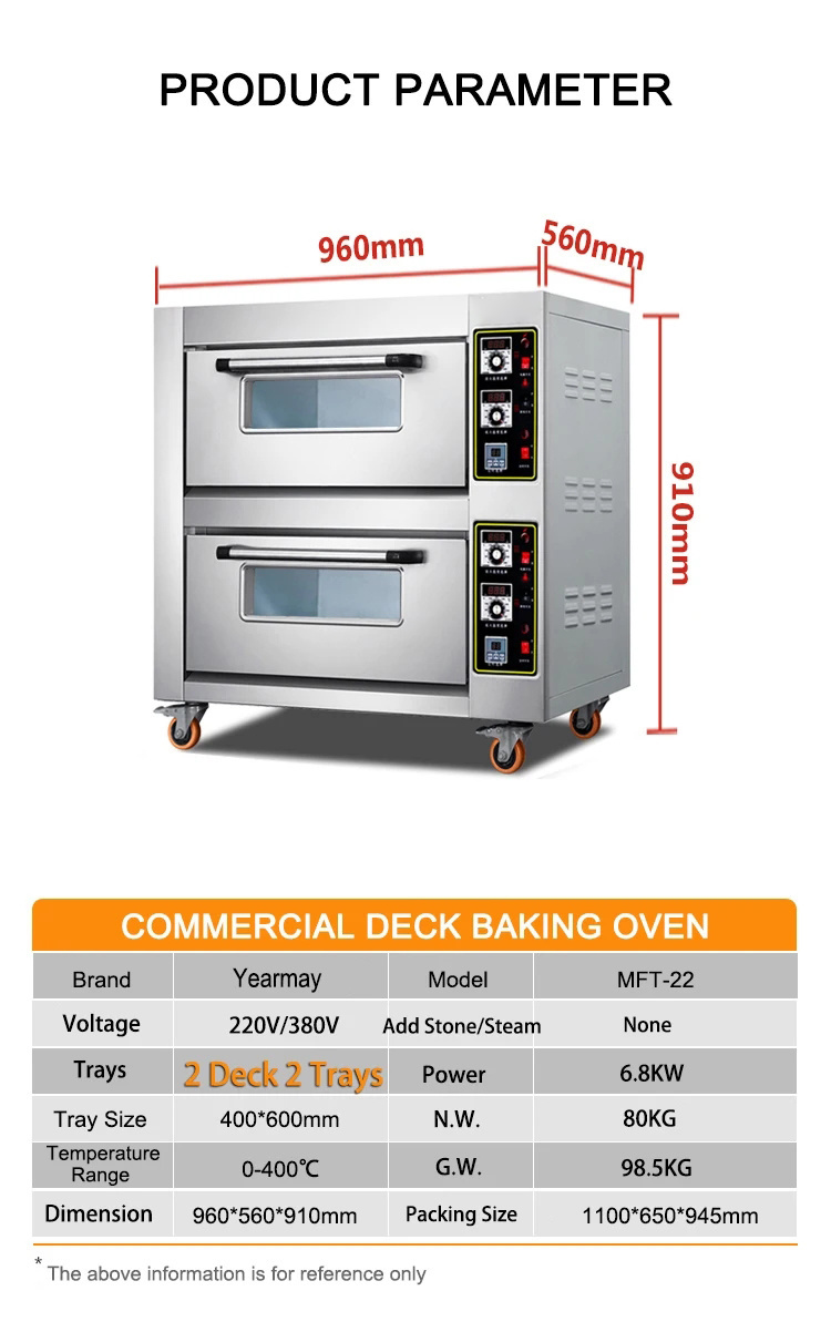 Smart Commercial Electric Oven with Short Circuit Protection OEM Bakery Oven
