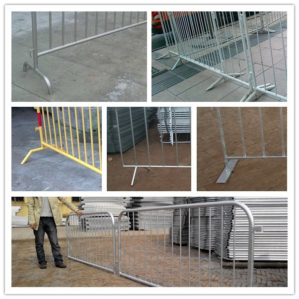 customized metal crowd control barrier, portable barricades, pedestrian barriers