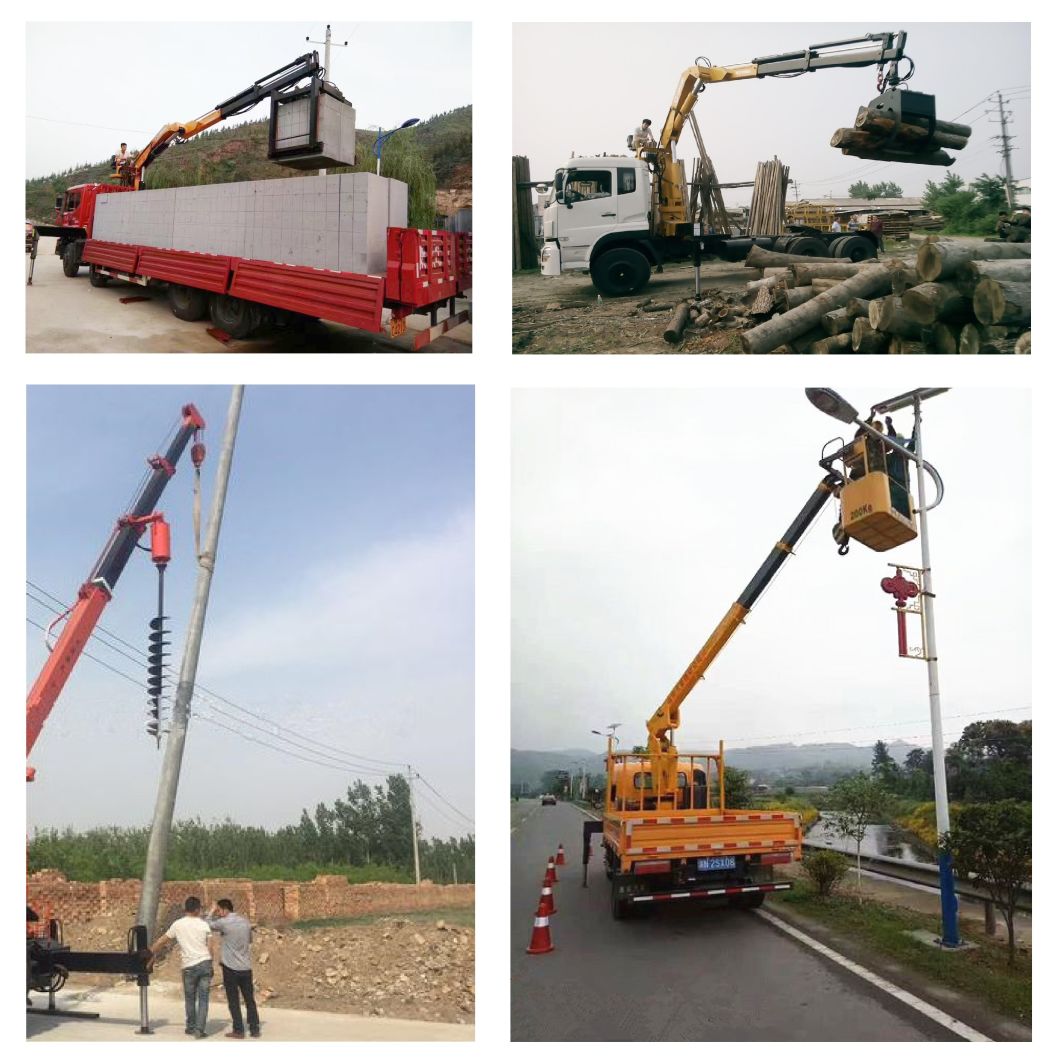 HOWO 5ton 10m Lifting Straight Boom Crane Truck for Nigeria