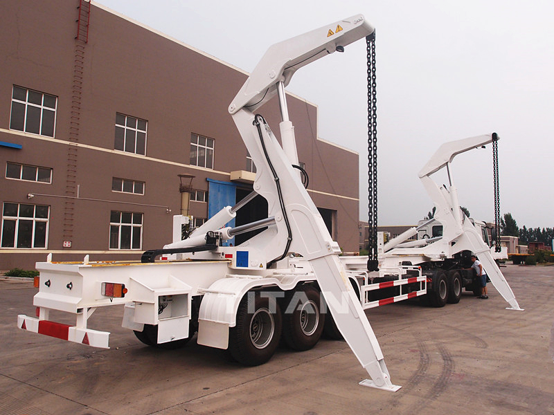 TITAN 37/45 ton 40ft triple axle side loading container trailer