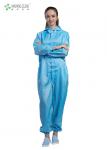 Pharmaceutical ESD Clean Room Garments Hooded Coverall Unisex S - 5XL Size