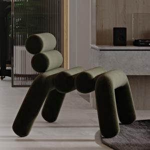 China 50*62cm Living Room Bedroom Back Fabric Leisure Chair Minimalist on sale 