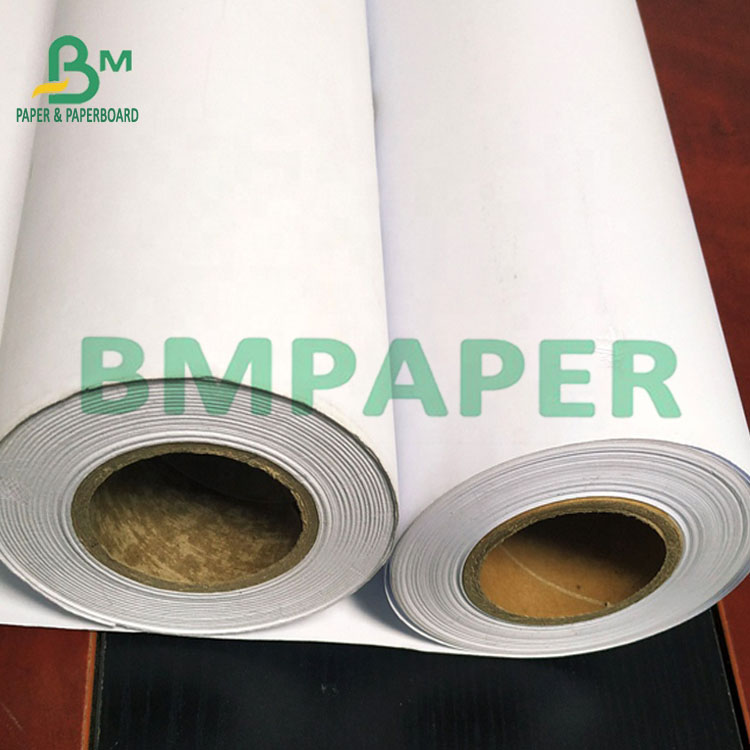 80g 30inch High Whiteness Plotter Inkjet Papel Uncoated CAD Plotter Paper Roll