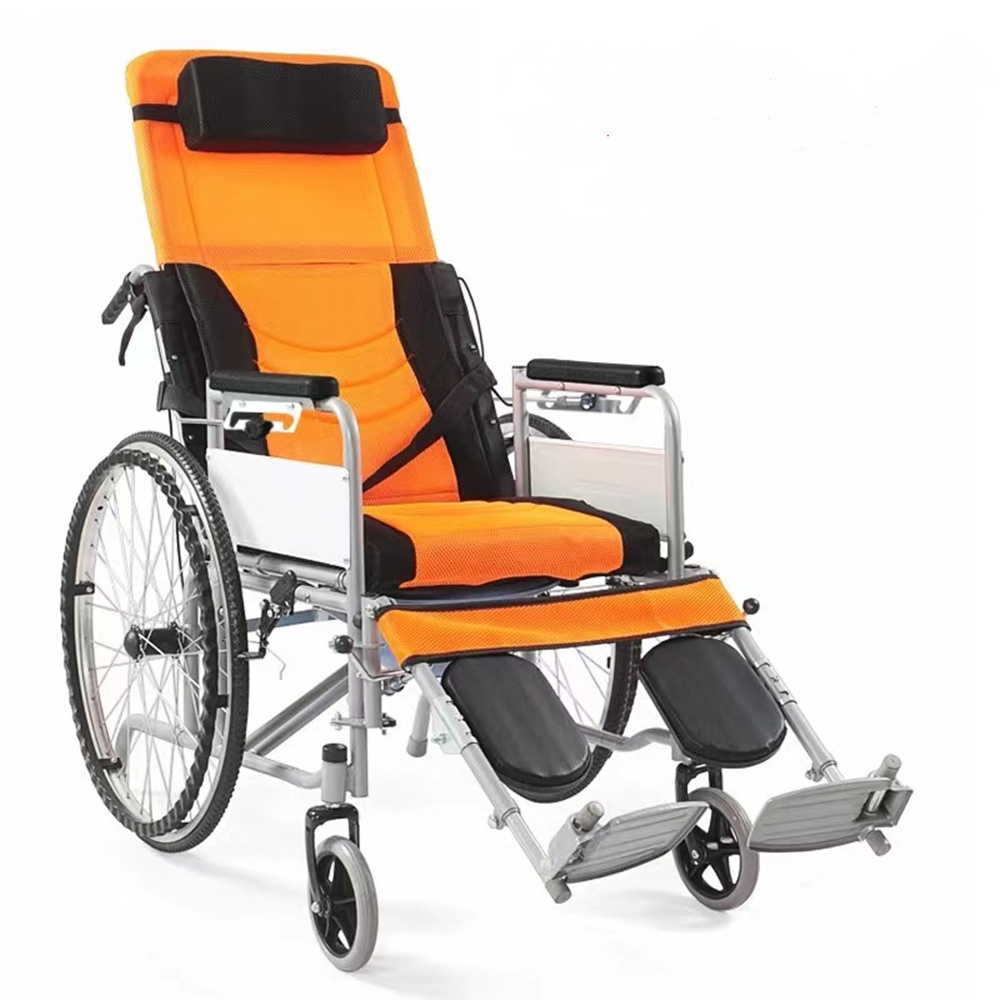 Lightweight Manual Wheelchair Adult Kids Patient Disabled Elderly Home Use Outdoor Foldable Wheelchair