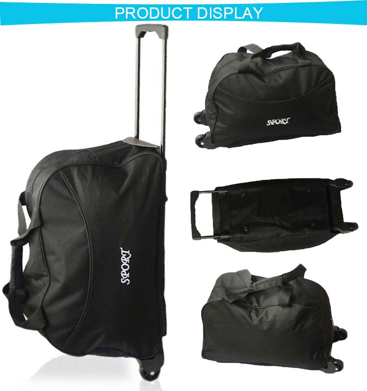 Oem Brand Fancy Large Wheeled Sports Bag Polo Ladies Fashion Sky Travel Trolley Luggage Bag