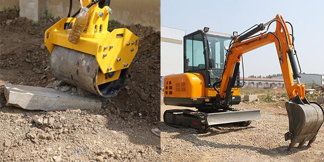 ISO9001 2.6Ton Arm Cylinder Excavator With Rubber Track Excavator 1