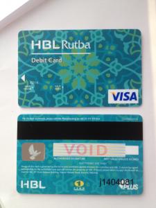 China Custom Magstripe pre paid visa smart card with mini hologram visa bank card on sale 