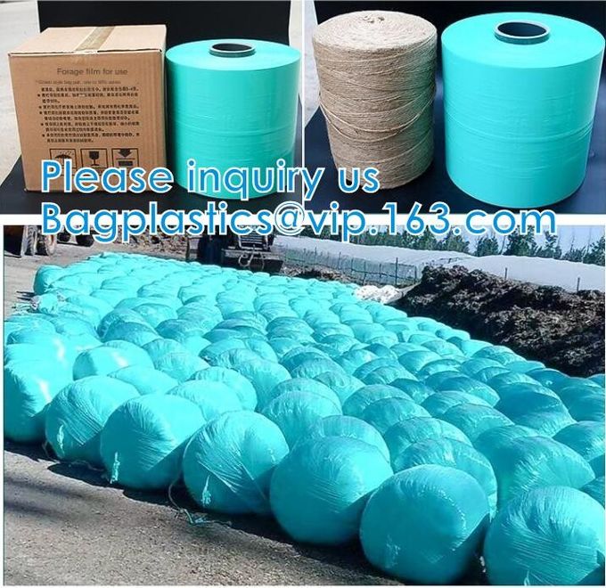 UV Resistant Preserve Silage, Hay, Maize Protection Wrap Film Agriculture Grass Bale Pack Silage Stretch Film 4