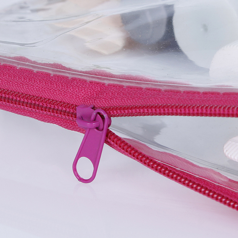 Custom waterproof clear pvc slider plastic zipper bag
