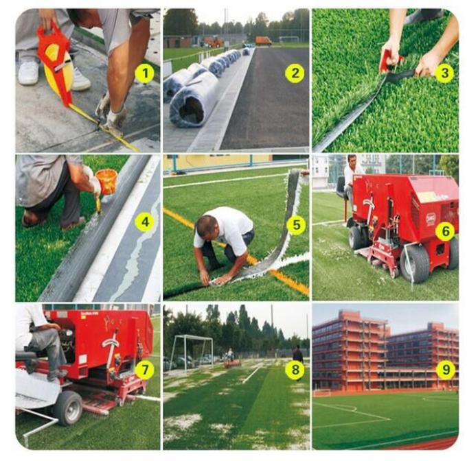 50mm Football Artificial Grass Stem Shape FIFA Star Standard Soccer Artificial Turf