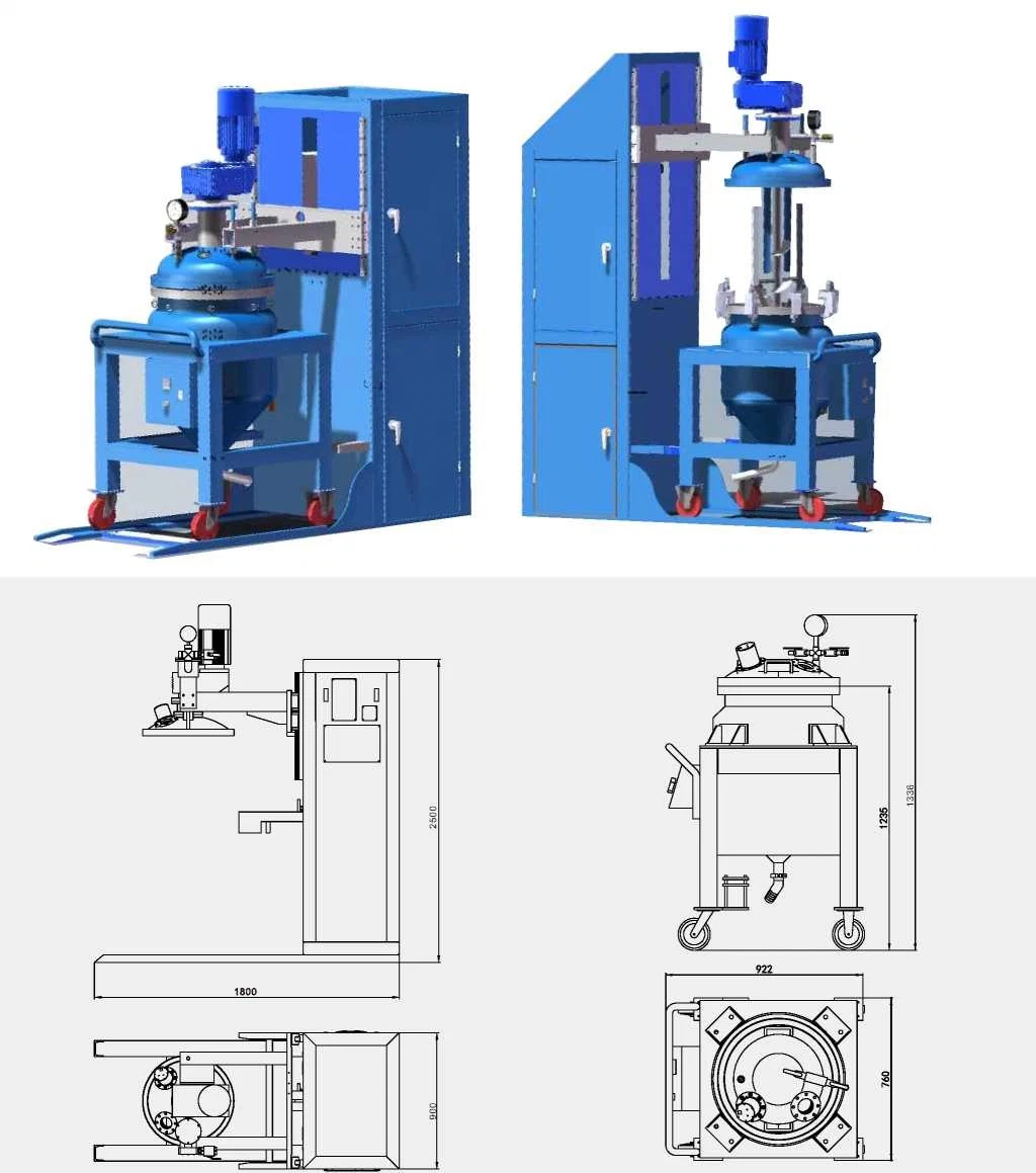 Injection Machine with Mixer for APG Machine to APG Process for Bushings