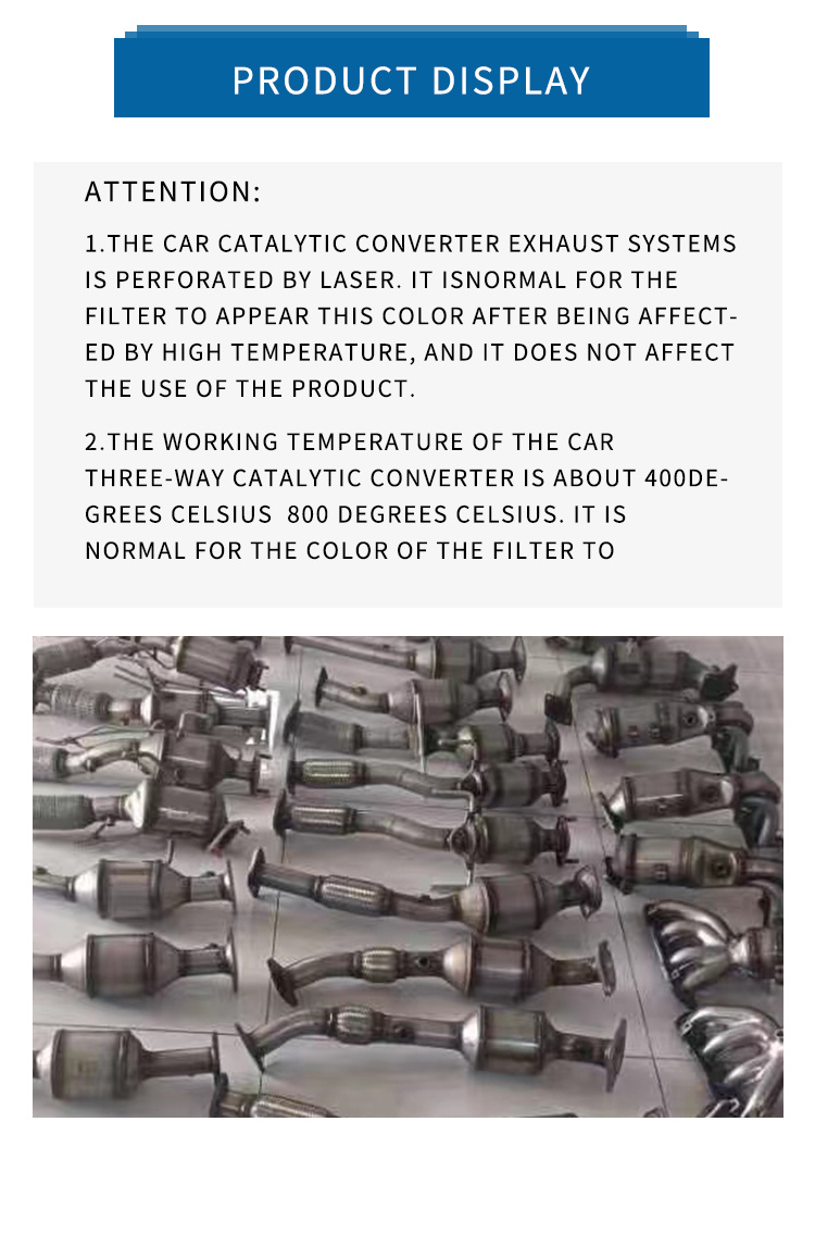 CE Auto Catalytic Converter for Audi A6l 2.0t 2004 2011 Euro I II III OBD IV V Steel 409
